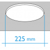 Downlight empotrar redondo 22 W blanco neutro GL Iluminación